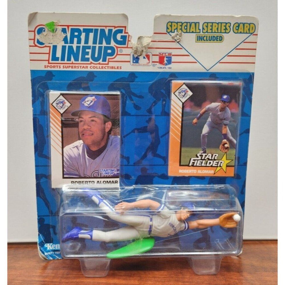 KENNER MLB 1993 Starting Lineup Figure ROBERTO ALOMAR & Special Series Card